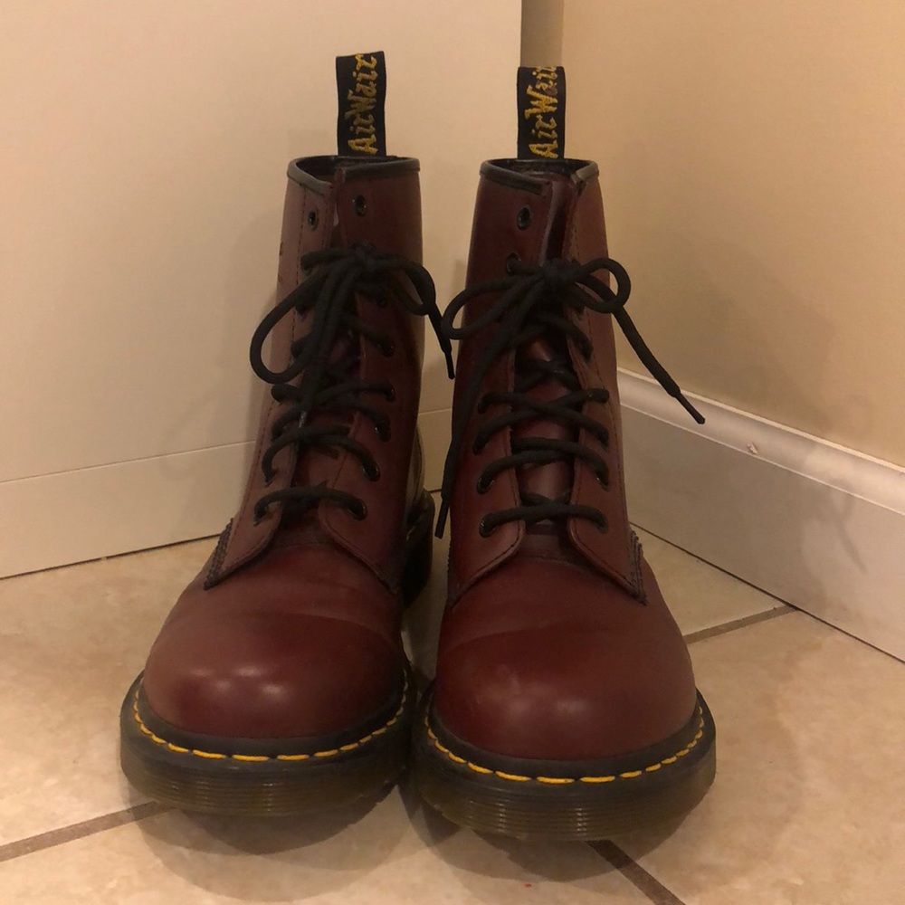Dr. Martens 1460 W CHERRY RED ROUGE- SMOOTH